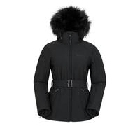 Mountain Warehouse Womens Swiss RECCO Ski Jacket - Black - 18 UK - Black - 78% Polyamide/22% Elastane