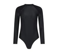 Mountain Warehouse Womens Sydney Long-Sleeved One Piece Swimsuit - Black - 12 UK - Black - 100% Mixed