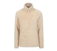 Mountain Warehouse Womens Teddy Fleece Quarter Zip Fleece Top - Beige - 18 UK - Beige - 100% Polyester
