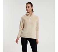 Mountain Warehouse Womens Teddy Fleece Quarter Zip Fleece Top - Beige - Beige - 20 UK