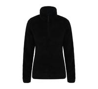 Mountain Warehouse Womens Teddy Fleece Quarter Zip Fleece Top - Black - 10 UK - Black - 100% Polyester