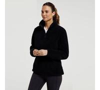 Mountain Warehouse Womens Teddy Fleece Quarter Zip Fleece Top - Black - Black - 22 UK