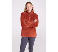 Mountain Warehouse Womens Teddy Fleece Sweater with Half Zip Warm Cosy Sweatshirt Orange - Size 16 UK