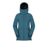 Mountain Warehouse Womens Tempest Waterproof 3 Layer Ski Jacket - Teal - 16 UK - Teal - 100% Polyester