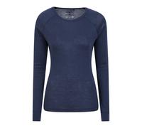 Mountain Warehouse Merino Baselayer Thermal Top for Women - Lightweight, Breathable Women's T-Shirt, Antibacterial Blouse - for Holidays in Cold Weather Winter Base Layer