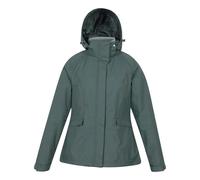 Mountain Warehouse Womens Thunderstorm II 3 in 1 Waterproof Jacket - Light Khaki - 16 UK - Light Khaki - 100% Polyester