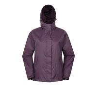 Mountain Warehouse Torrent Womens Waterproof Jacket - Lightweight Ladies Raincoat, Fully Taped Seams, 2 Zipped Pockets Cagoule - Spring Summer, Travelling Purple Women's Size 14