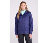 Mountain Warehouse Torrent Womens Waterproof Jacket - Ladies Raincoat, Lightweight Coat, Fully Taped Seams, 2 Zipped Pockets Cagoule - For Travelling, Camping, Outdoors Navy Women's Size 18