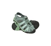 Mountain Warehouse Trek Womens Shandal - Neoprene Lining Shoes Sandals, Durable Outsole, Ladies Beach Footwear, Adjustable - Spring Summer Walking & Outdoors Grey Adult Shoe Size 4