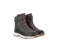 Mountain Warehouse Womens Tundra Leather Snow Boots - Khaki - 4 UK - Khaki - 50% Synthetic/25% Leather/25% Textile
