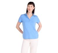 Mountain Warehouse Womens UV Polo - UV Protection Ladies T-Shirt, V Neck Top, Lightweight Tee Shirt - for Spring Summer Running, Hiking & Outdoors Bright Blue Women's Size 6