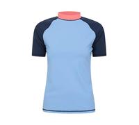 Mountain Warehouse Womens UV Short Sleeve Rash Vest | Ladies Lightweight & Quick Drying Swim Top with Sun Protect, Stretchy Rash Guard with Taped Seams for Beach, Surfing & Summer