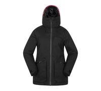 Mountain Warehouse Womens Verbier Textured Waterproof Ski Jacket - Black - 18 UK - Black - 100% Polyester