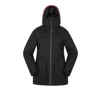 Mountain Warehouse Womens Verbier Textured Waterproof Ski Jacket - Black - Black - 16 UK