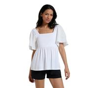 Mountain Warehouse Womens Verona Broderie Sleeve Top - White - White - 10 UK