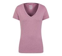 Mountain Warehouse Women's Vitality V Neck T-Shirt - Berry - 4 UK - Berry - 90% Polyester/10% Elastane