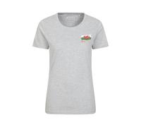 Mountain Warehouse Womens Wales T-Shirt - Grey - 20 UK - Grey - 95% Organic Cotton/5% Viscose