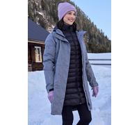 Mountain Warehouse Alaskan Womens 3 In 1 Long Jacket - Waterproof, Breathable & Adjustable Raincoat with Detachable Inner Coat & Taped Seams -For, Rain & Outdoors Dark Grey Women's Size 8