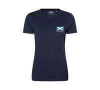 Mountain Warehouse Womens West Highland Way T-Shirt - Navy - 12 UK - Navy - 100% Organic Cotton
