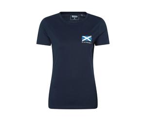 Mountain Warehouse Womens West Highland Way T-Shirt - Navy - 12 UK - Navy - 100% Organic Cotton