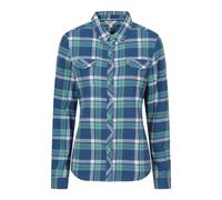 Mountain Warehouse Willow Womens Brushed Flannel Slim-Fit Shirt - Blue - Blue - Size: 20