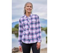 Mountain Warehouse Womens Willow Brushed Flannel Shirt Ladies Lightweight Blouse