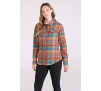 Mountain Warehouse Womens Willow Flannel Shirt - Burnt Orange - 16 UK - Burnt Orange - 50% Cotton/50% Polyester