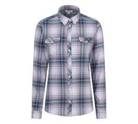 Mountain Warehouse Womens Willow Flannel Shirt - Off White - 18 UK - Off White - 50% Cotton/50% Polyester