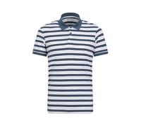 Mountain Warehouse Wren Mens Stripe Cotton Polo Shirt - Lightweight & Breathable, UV Protect Max, Tee Shirt - Spring, Summer Outdoors & Walking White XL