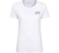 Mountain Warehouse Yorkshire Printed Womens T-Shirt - White - White - Size: 8