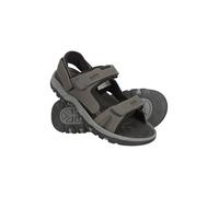 Mountain Warehouse Z4 Mens Sandals - Neoprene Lining Shoes, Hook & Loop Strap, Phylon Midsole Beach Shoes, Suede Upper - For Spring Summer Travelling, Walking Jet Black Adult Shoe Size 9