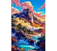 Mountain Waterfall 200 Piece Jigsaw Puzzles for Adults, Challenging and Brainteasing, Difficult Puzzles, Puzzle 200 Pieces