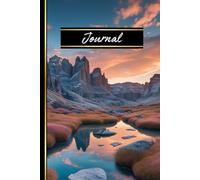 Mountain Whispers: Hardcover Nature Journal, Reflective Stream & Clouds, 6" x 9", Lined Cream Pages, Matte Finish