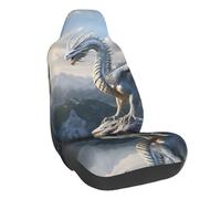 Mountain White Dragon Car Seat Covers, Automotive Seat Covers for Cars, SUVs and Trucks, Car Seat Covers Front Seats, Car Seat Protector, Car Accessories for Women Men