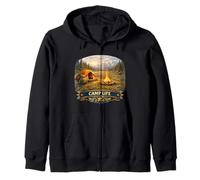 Mountain Wilderness Camp Adventure Zip Hoodie