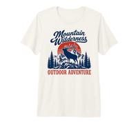 Mountain Wilderness Vintage Elk Outdoor Adventure Premium T-Shirt