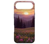 Mountain Wildflower Meadow Forest at Sunset Case for iPhone Air
