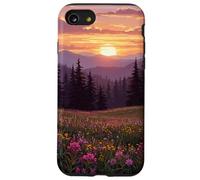 Mountain Wildflower Meadow Forest at Sunset Case for iPhone SE (2020) / 7/8