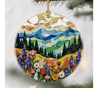 Mountain Wildflower Ornaments, Christmas Ornaments: Christmas Tree Decorations, Holiday Decor, Stocking Stuffers, Gift Ideas, Xmas Gifts & Gifts for Nature Lover