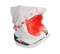 Mountain With Cherry S Red Sun Asian Japan Men Women Tube Scarf Quick Drying Magic Headband Novelty Face Protection For Yoga Running Outdoor