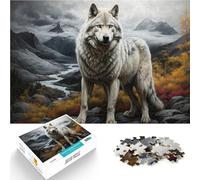 Mountain Wolfjigsaw 1000 pieces for adults Help the brain exercise addictive toys to cultivate patience Great Gift for Games 38x26cm