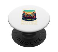 Mountaineer with rucksack in the mountains Gaming PopSockets Adhesive PopGrip