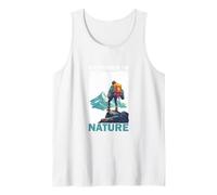 Mountaineer with Rucksack in The Mountains Gaming Tank Top