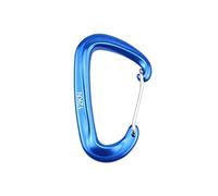 mountaineering buckle， 1PCS Durable 12KN D Carabiner Key Aluminum Wire Gate Spring Clip Locking Backpack Hammock Camping Hiking Climbing Equipment(Blue)