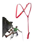 Mountaineering Harness - High-strength Nylon Climbing Chest Strap, Ergonomic Quick-Release, Anti-Slip Nylon | Adjustable Rock Climbing Construction Roofing Rescue Safety Equipment For Outdoor Use