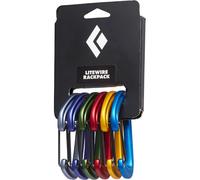 Black Diamond Litewire Rackpack Carabiners Multicolour (6 Pack)