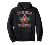 Mountaineers Life Is Better Around The Campfire Camping Pullover Hoodie