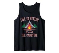 Mountaineers Life is Better Around The Campfire Camping Tank Top
