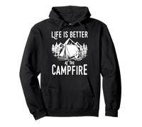 Mountaineers Life Is Better At The Campfire Tent Camping Pullover Hoodie