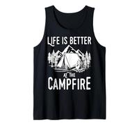 Mountaineers Life is Better At The Campfire Tent Camping Tank Top